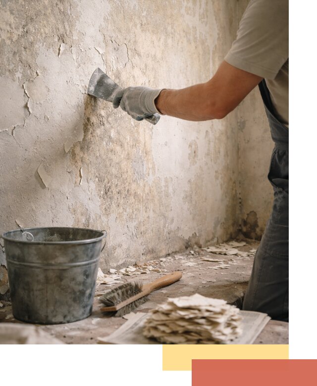 Удаление старой краски со стен в Краснокамске качественно и быстро