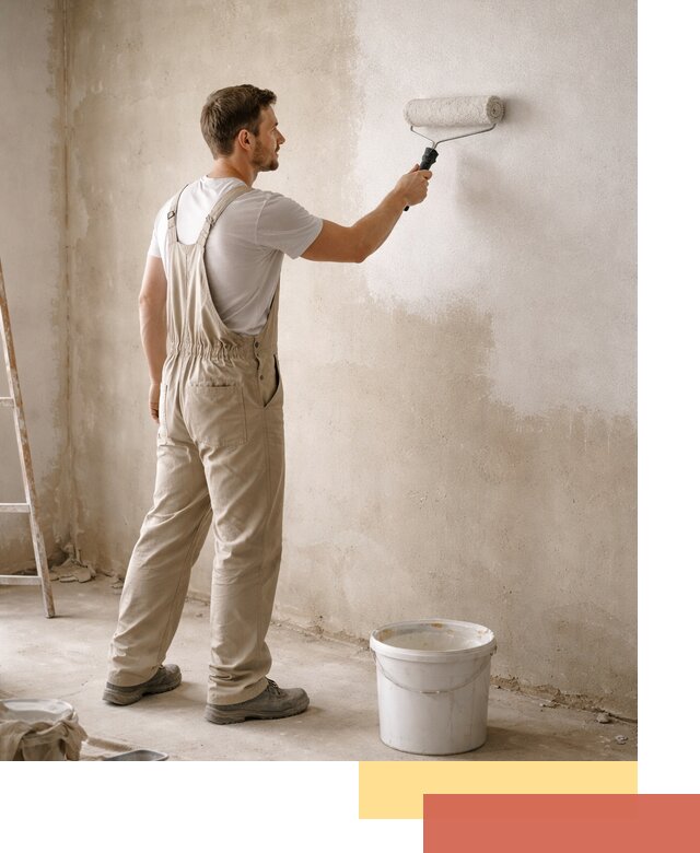 Грунтовка стен под отделку в Краснокамске профессиональным раствором