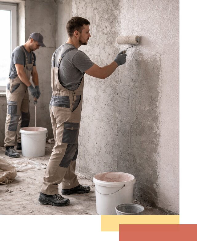 Нанесение бетоноконтакта на стены в Краснокамске для последующей отделки