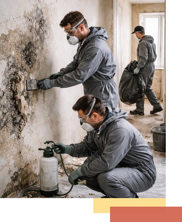 Удаление плесени со стен профессионально в Краснокамске