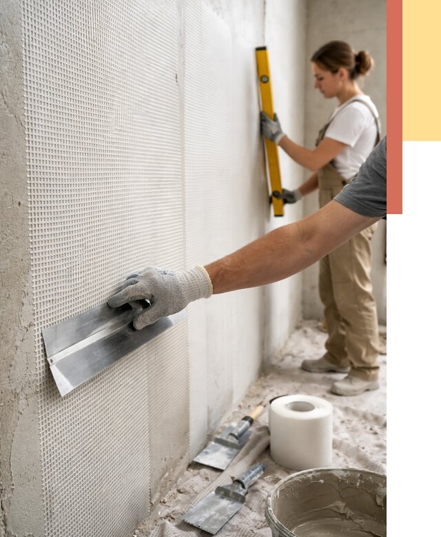 Армирование стен стеклосеткой в Краснокамске от 3244 руб. под ключ | ОТДЕЛОЧНИК-Кнм