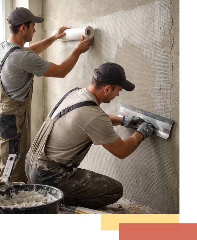 Армирование стен стеклосеткой в Краснокамске для прочной отделки