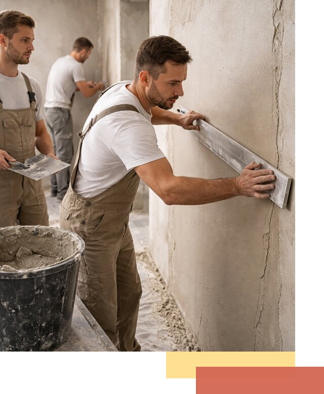 Штукатурка стен без маяков в Краснокамске быстро и качественно