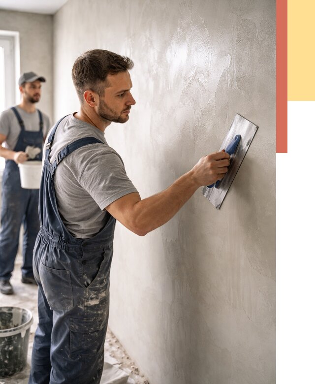 Глянцевание штукатурки стен в Краснокамске от 7603 руб. — услуги и затирка | ОТДЕЛОЧНИК-Кнм