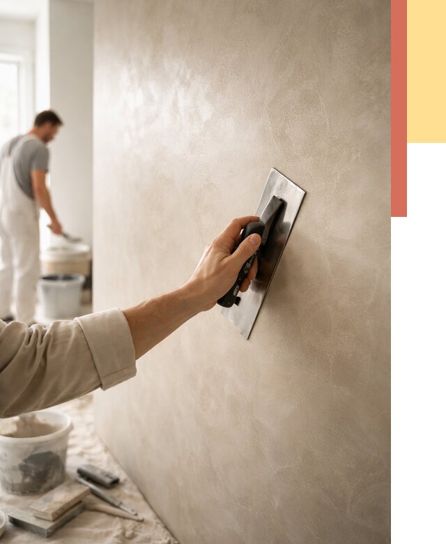 Венецианская штукатурка в Краснокамске от 3548 руб/м² — нанесение стен под ключ | ОТДЕЛОЧНИК-Кнм