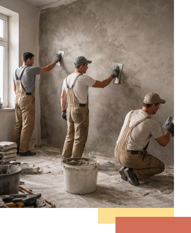 Декоративная штукатурка под бетон в Краснокамске для стен и потолков