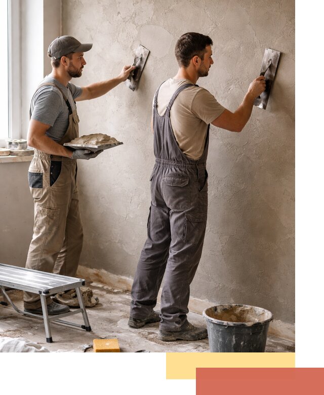 Ремонт декоративной штукатурки и восстановление фактуры в Краснокамске