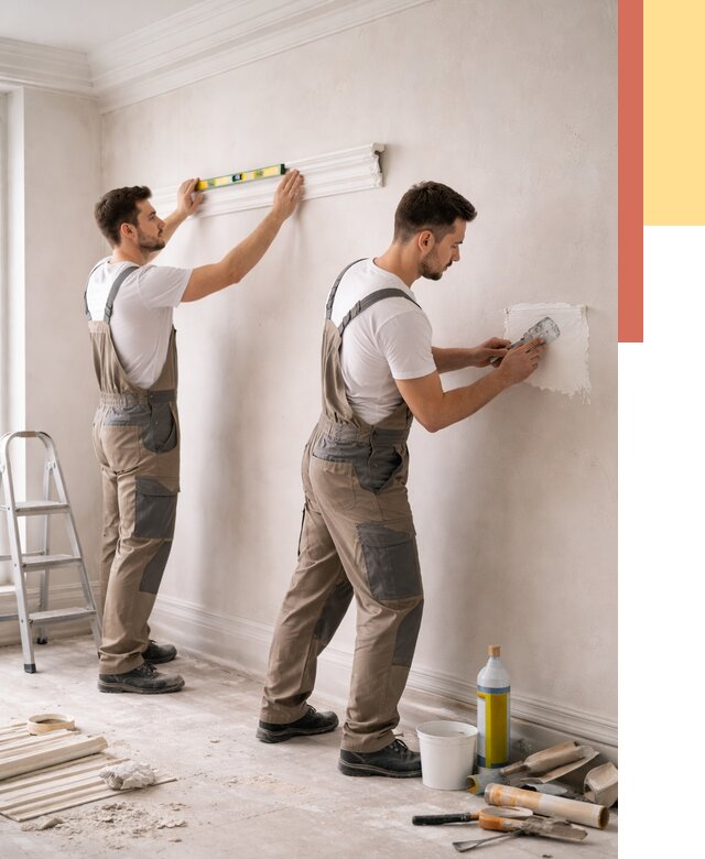 Монтаж лепнины на стены в Краснокамске от 4562 руб. — недорого, быстро | ОТДЕЛОЧНИК-Кнм