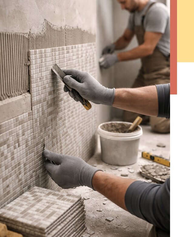 Облицовка стен мозаикой в Краснокамске от 3244 руб/м2 — укладка мозаики на стены | ОТДЕЛОЧНИК-Кнм