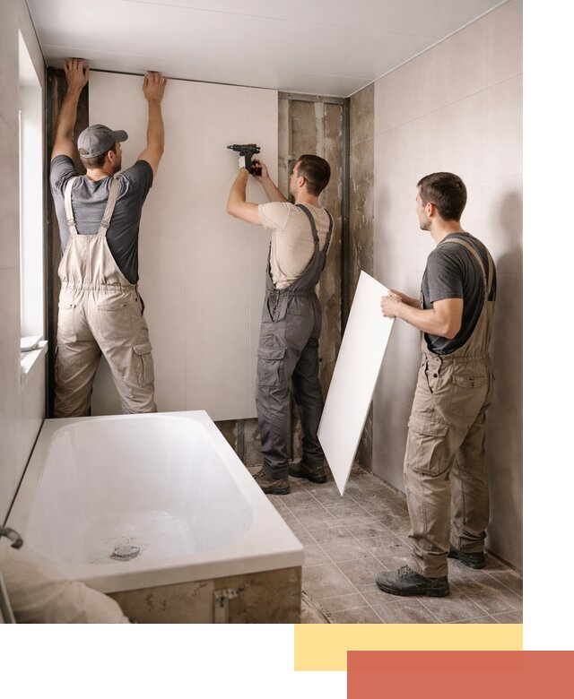 Отделка ванной панели ПВХ профессионально в Краснокамске