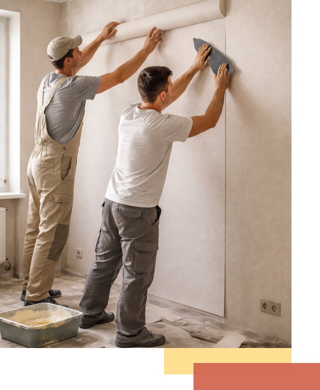 Поклейка виниловых обоев в Краснокамске профессионально и качественно