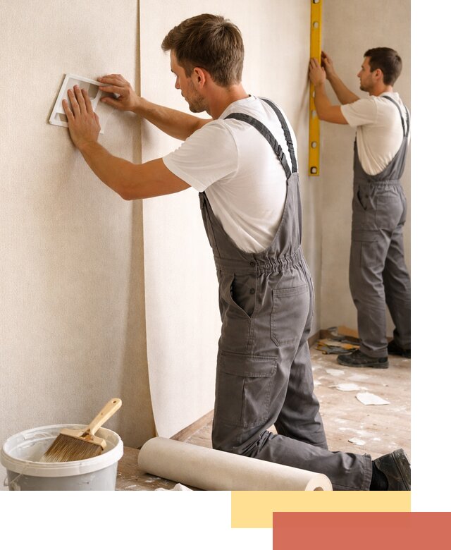 Поклейка бумажных обоев в Краснокамске качественно и недорого