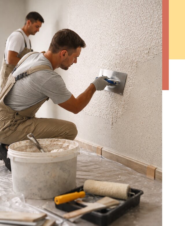 Нанесение жидких обоев в Краснокамске от 7603 руб./м2 — быстро и недорого | ОТДЕЛОЧНИК-Кнм