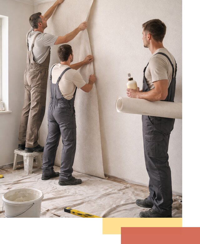 Оклейка стен обоями в Краснокамске — качественно и профессионально