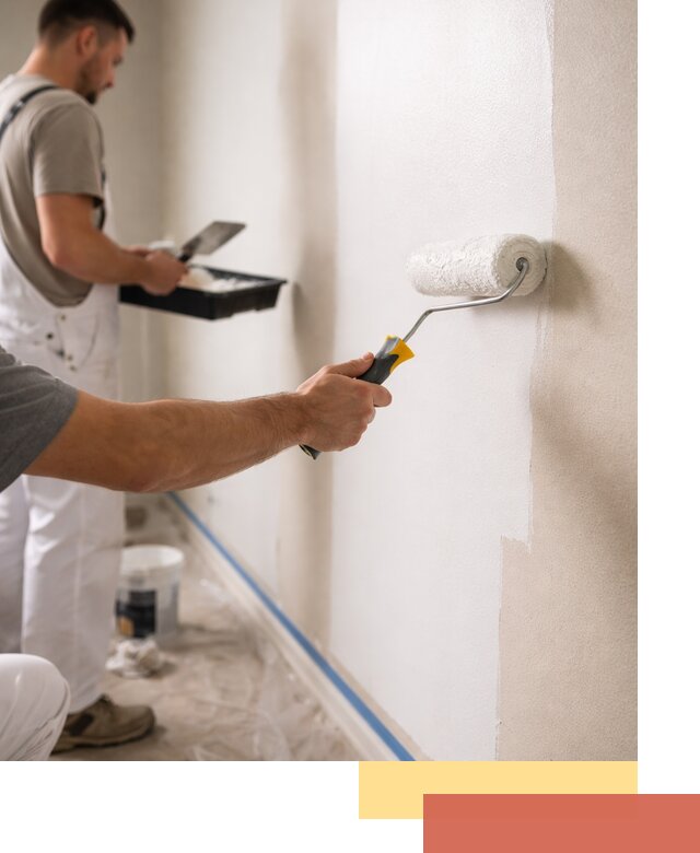 Покраска стен акриловой краской профессионально в Краснокамске