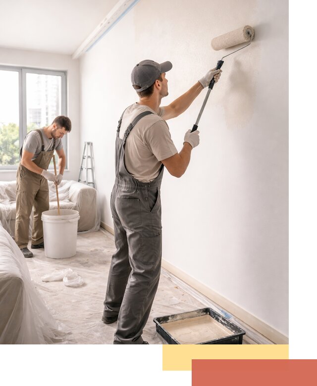 Покраска стен в офисе в Краснокамске — быстрый и качественный ремонт