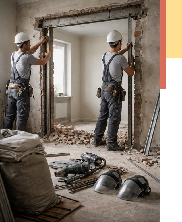 Расширение дверного проема в Краснокамске от 12671 руб. под ключ | ОТДЕЛОЧНИК-Кнм