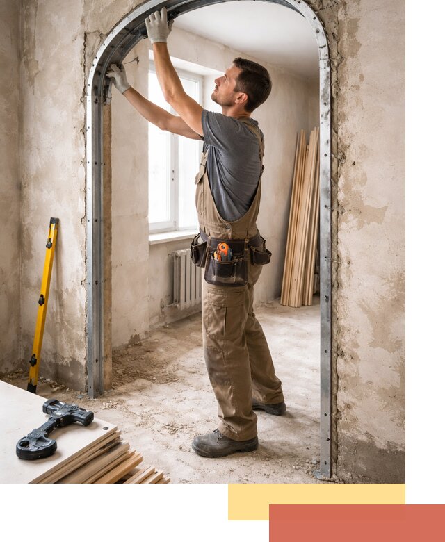 Устройство арочного проема в Краснокамске под ключ