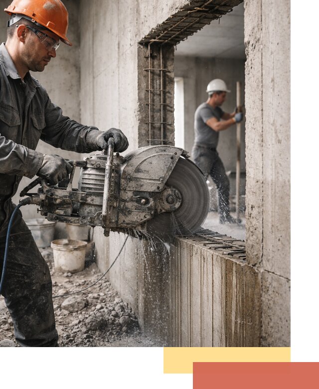 Алмазная резка проемов в Краснокамске быстро и точно