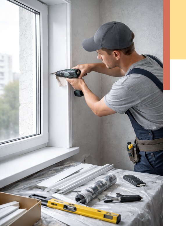 Установка пластиковых откосов в Краснокамске от 2281 руб. | ОТДЕЛОЧНИК-Кнм монтаж, быстро и недорого