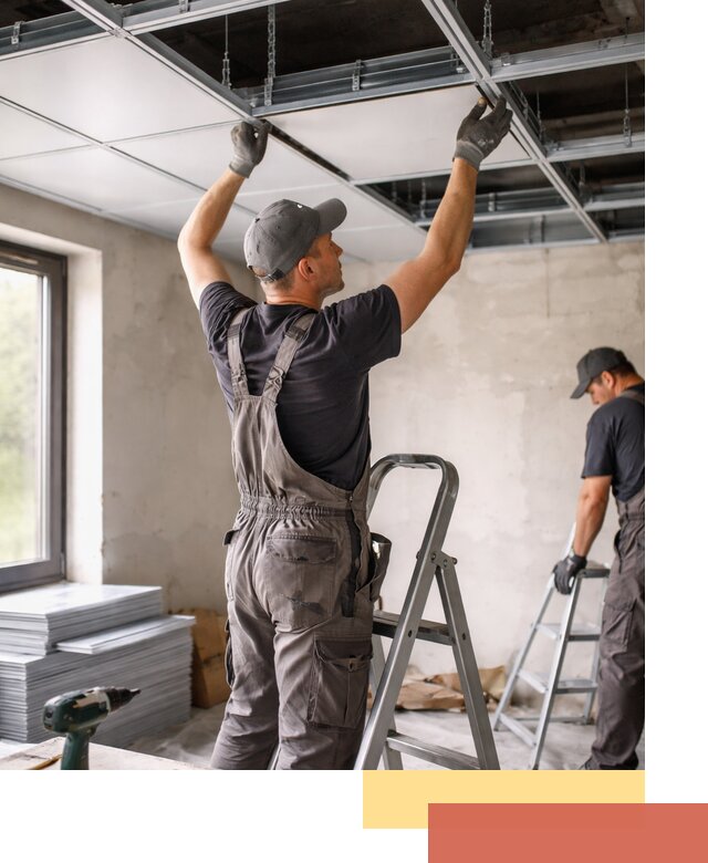 Монтаж кассетного потолка в Краснокамске качественно и быстро