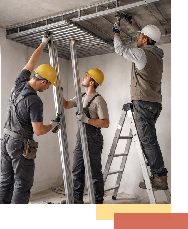 Монтаж реечного потолка под ключ в Краснокамске