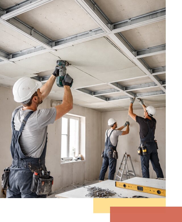 Кессонный потолок из гипсокартона под ключ в Краснокамске