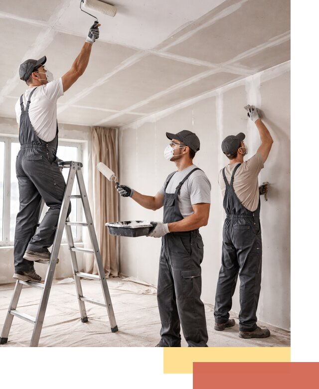 Покраска потолка из гипсокартона в Краснокамске качественно и недорого