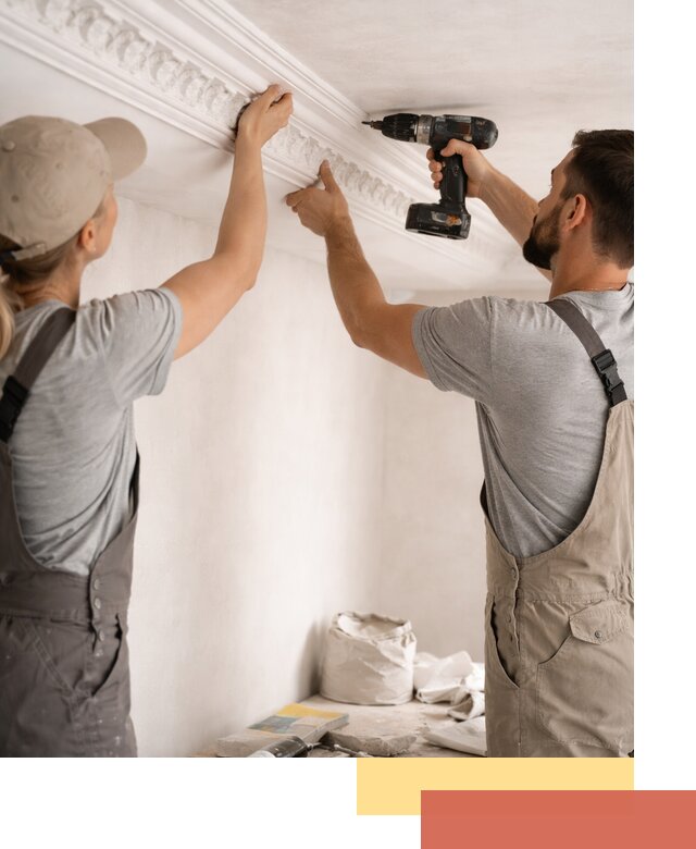 Профессиональный монтаж лепнины на потолок в Краснокамске