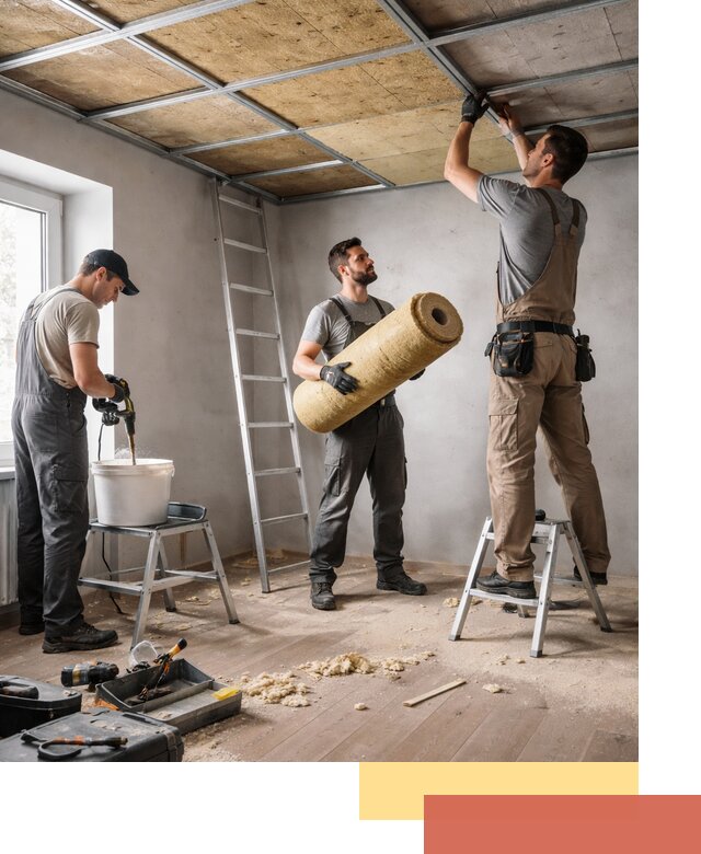 Шумоизоляция потолка в Краснокамске: профессиональный монтаж и отделка