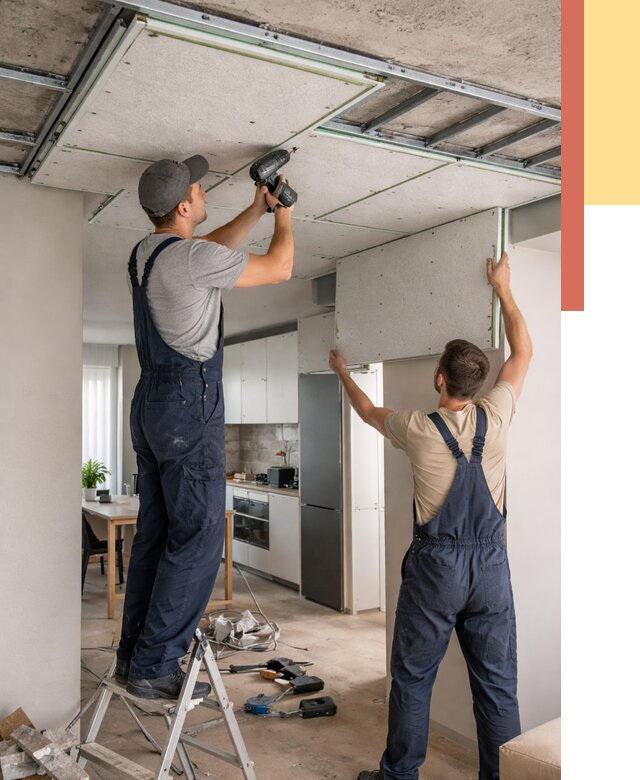 Шумоизоляция потолка панелями зипс в Краснокамске от 1875 руб. под ключ | ОТДЕЛОЧНИК-Кнм